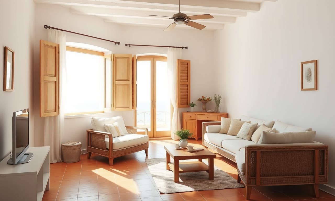 Bright Mediterranean apartment interior